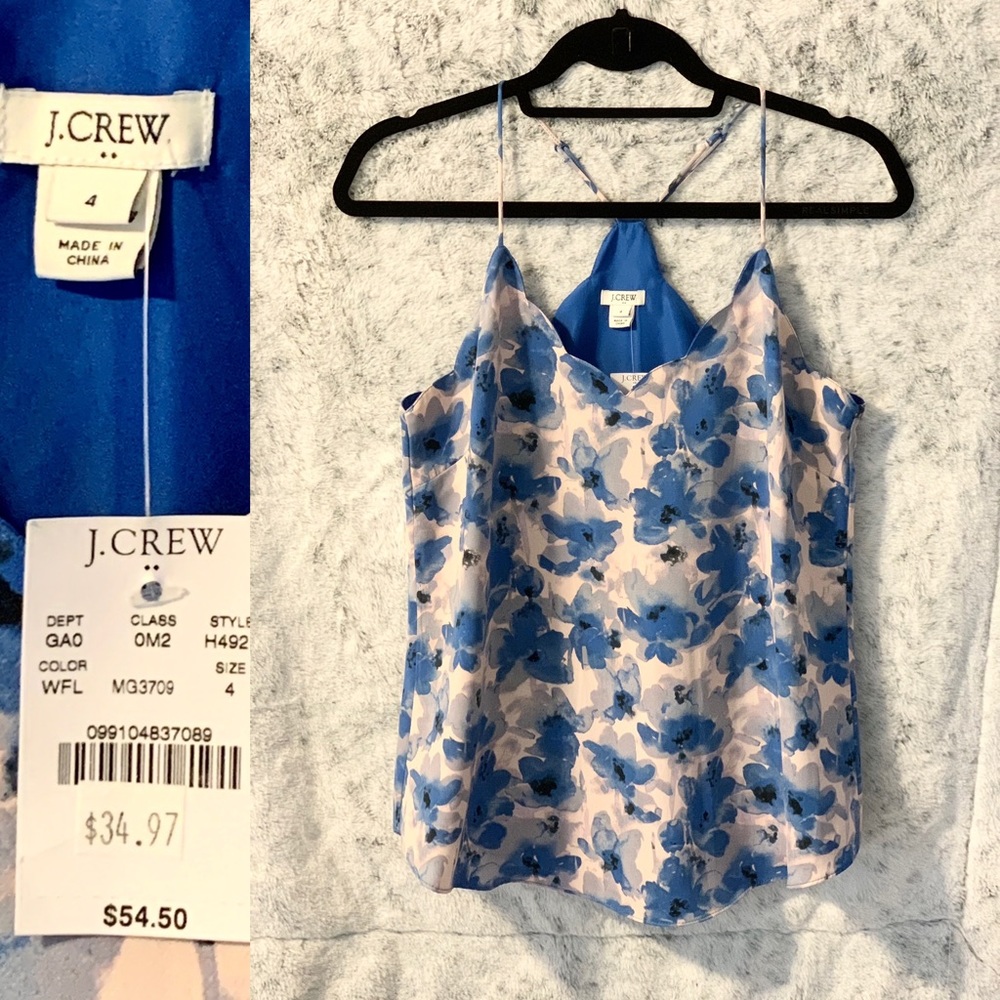J.Crew Scalloped Trim Tank